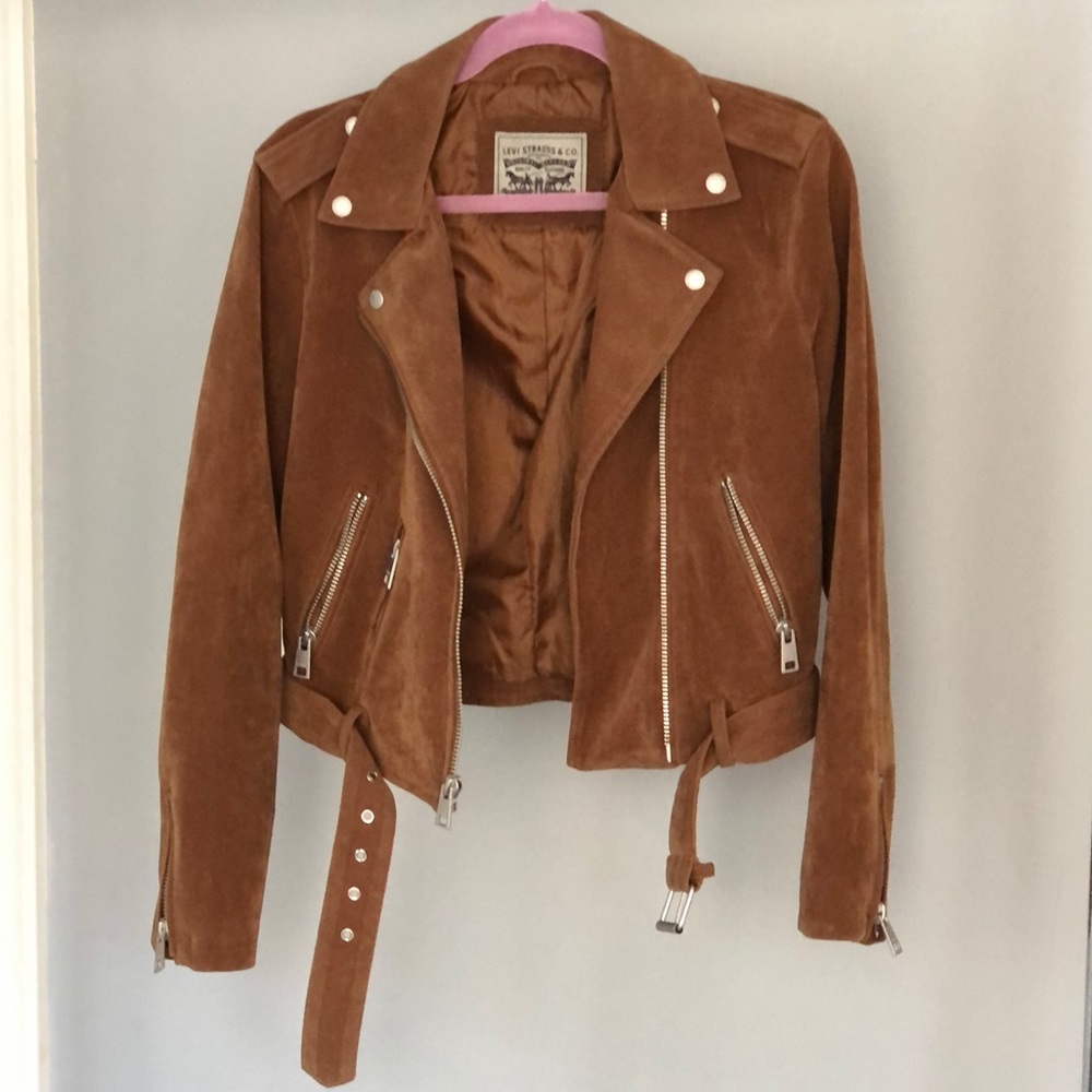 Levi’s Faux Suede Moto Jacket